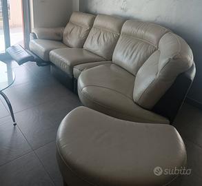 Divano Bicolore in Pelle 