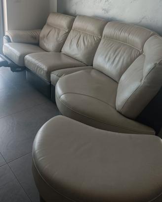 Divano Bicolore in Pelle 