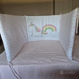 Paracolpi Lettino+ 3 set lenzuola e copripiumino 