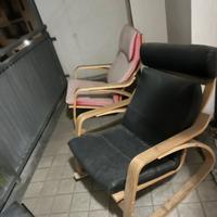 Sedie a dondolo Poäng ikea