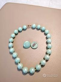 Collana con orecchini a clips 