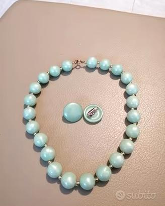 Collana con orecchini a clips 