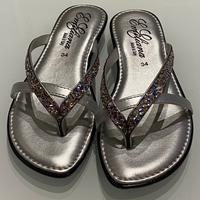 Sandali infradito gioiello Emiliana argento - n.34