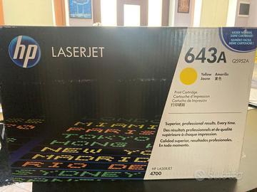 TONER GIALLO STAMPANTE HP LASERJET 4700 ORIGINALE