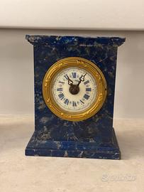 Orologio da tavolo d'epoca in lapislazzuli