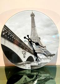 Orologio da parete con stampa Torre Eiffel
