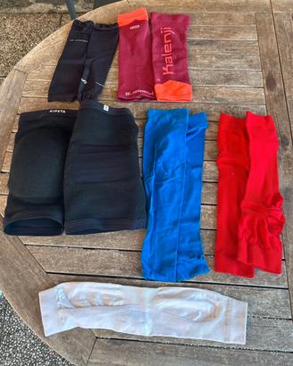 Kit pallavolo: ginocchiere manicotti scaldapolpacc