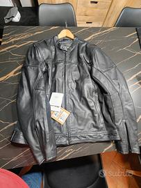 Giacca da moto in pelle, nuova