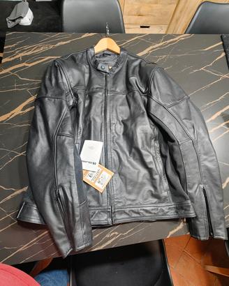 Giacca da moto in pelle, nuova