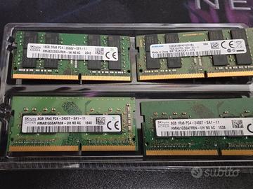RAM SODIMM DDR4 E DDR5 16GB E 32GB