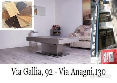 TAVOLINO TRASFORMABILE Ares Motorius+piano rovere