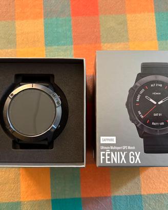 Garmin Fenix 6X Sapphire 51mm scatola e accessori