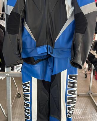 TUTA RACING PELLE YAMAHA 2 PEZZI T.52