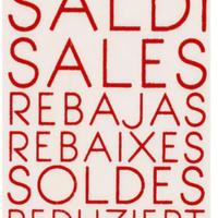 cartello legno Saldi