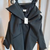 Cappotto Coperni nero con cappuccio