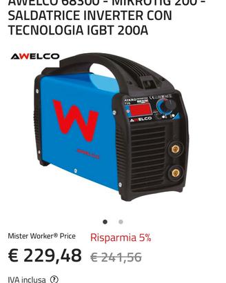 Saldatrice inverter 200 amper