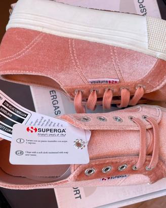 Superga Velvet Rosa Cipria – Sneakers Eleganti e F