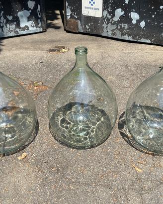 25 damigiane in vetro arredo casa giardino lampade