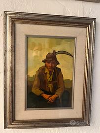 Quadro rappresentante personaggio di paese