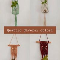 Portavaso decorativo in macramé a forma di gufo