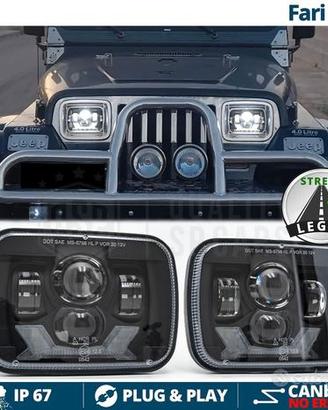 FARI Anteriori LED per Jeep Wrangler YJ OMOLOGATI