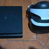 ps4 slim con VR + giochi