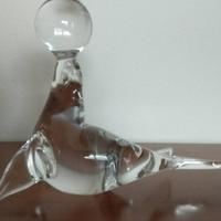 Vetro di Murano: foca che gioca con palla 