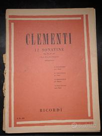 CLEMENTI 12 sonatine per pianoforte Op 36 37 38