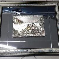 Quadro specchio e argento