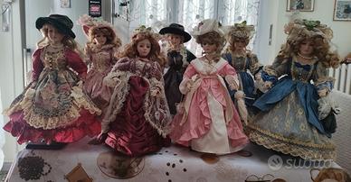 bambole Victorian Dolls in ceramica 