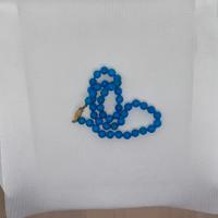 Collana di Perle Azzurro Cielo – Lunga, con Chiusu