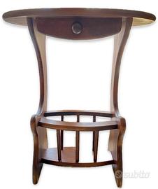 Tavolino portariviste in legno