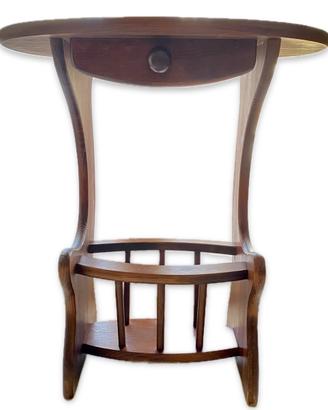 Tavolino portariviste in legno