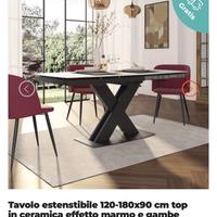 tavolo allungabile in ceramica