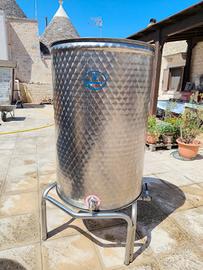 bidone acciaio inox 400 LT  Sansone 