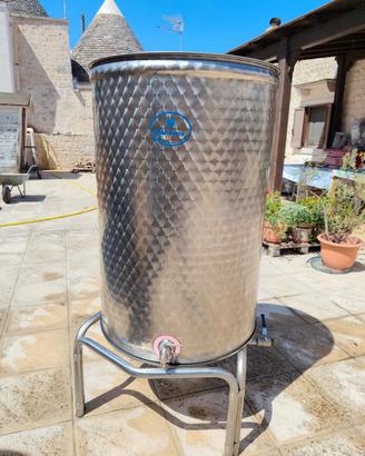 bidone acciaio inox 400 LT  Sansone 