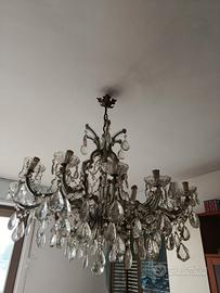 Lampadario vintage stile Maria Teresa