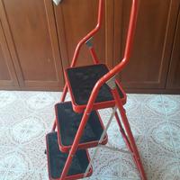 Scaletto in acciaio FRAMAR-Major a 3 ampie pedane