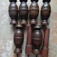 8 gambe in legno 