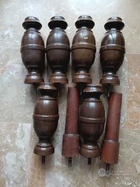 8 gambe in legno 