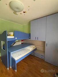 Cameretta con letto a castello