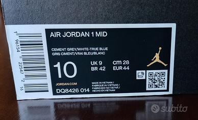 Air Jordan taglia 44 Grigio Blu