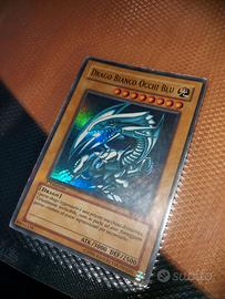 Carta yu gi oh Drago bianco occhi Blu 1ª edizione