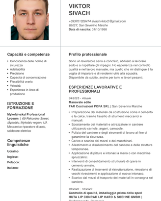 Operaio, Magazziniere, Lavoro stagionale