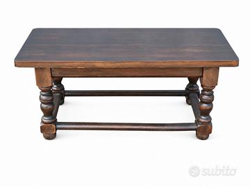 Tavolino vintage rustico in legno 100x50 cm