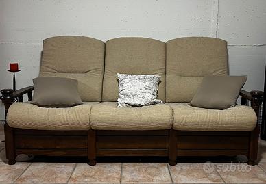 Divano letto struttura in legno