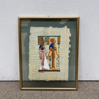 Quadro pergamena egiziana doppio vetro