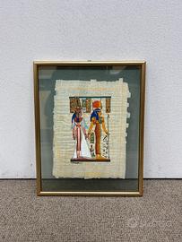 Quadro pergamena egiziana doppio vetro
