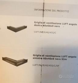 2 Griglie di ventilazione  LUFT marca KRATKI