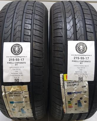 2 GOMME 215 55 17 PIRELLI A60179